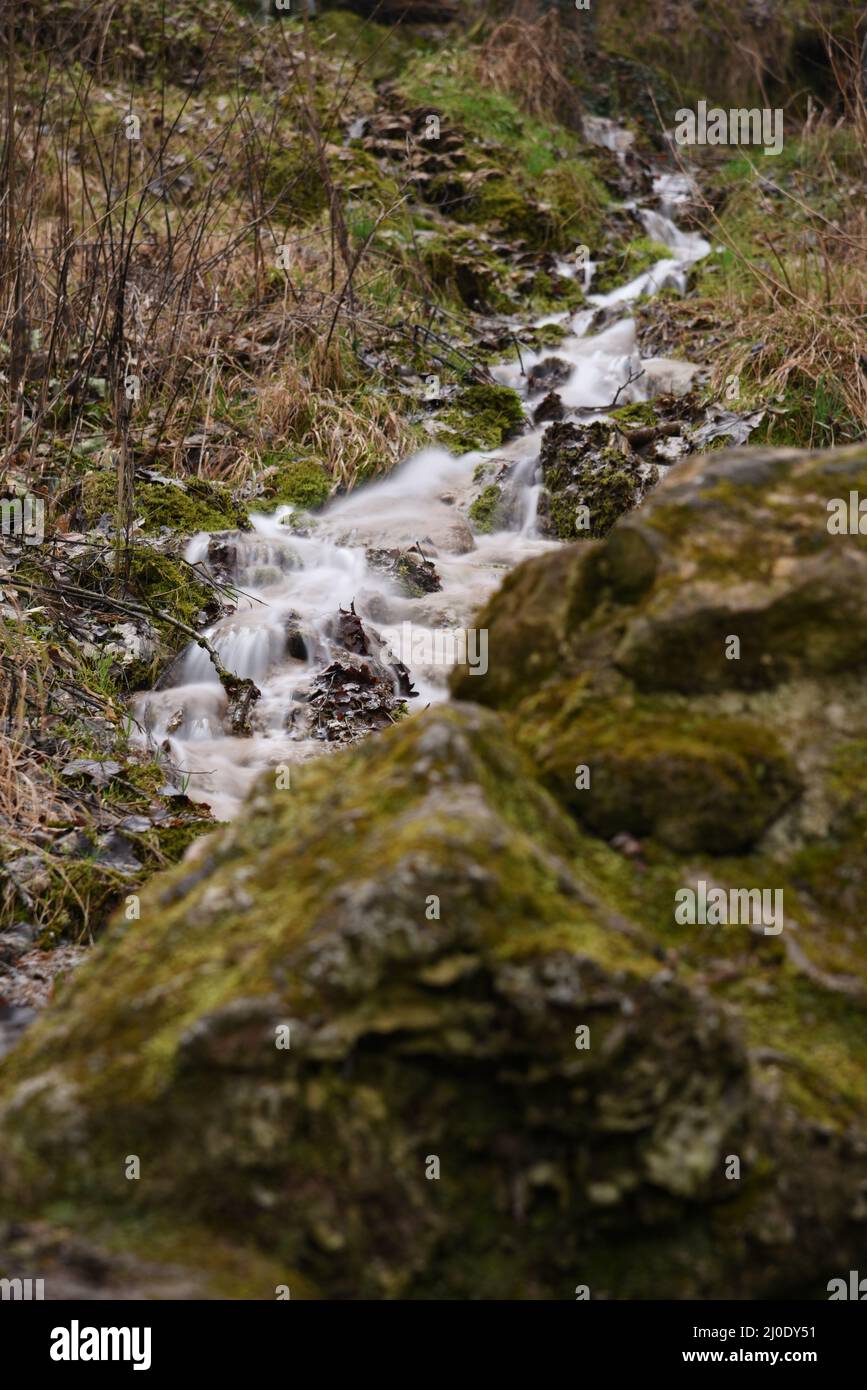 Waterstream Bad Urach Stock Photo