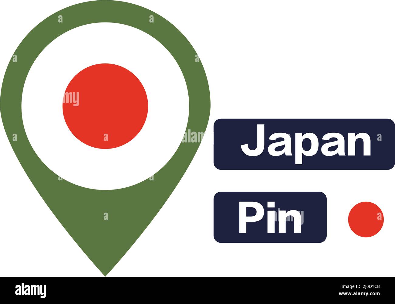 Flag pin vector vectors hires stock photography and images Alamy