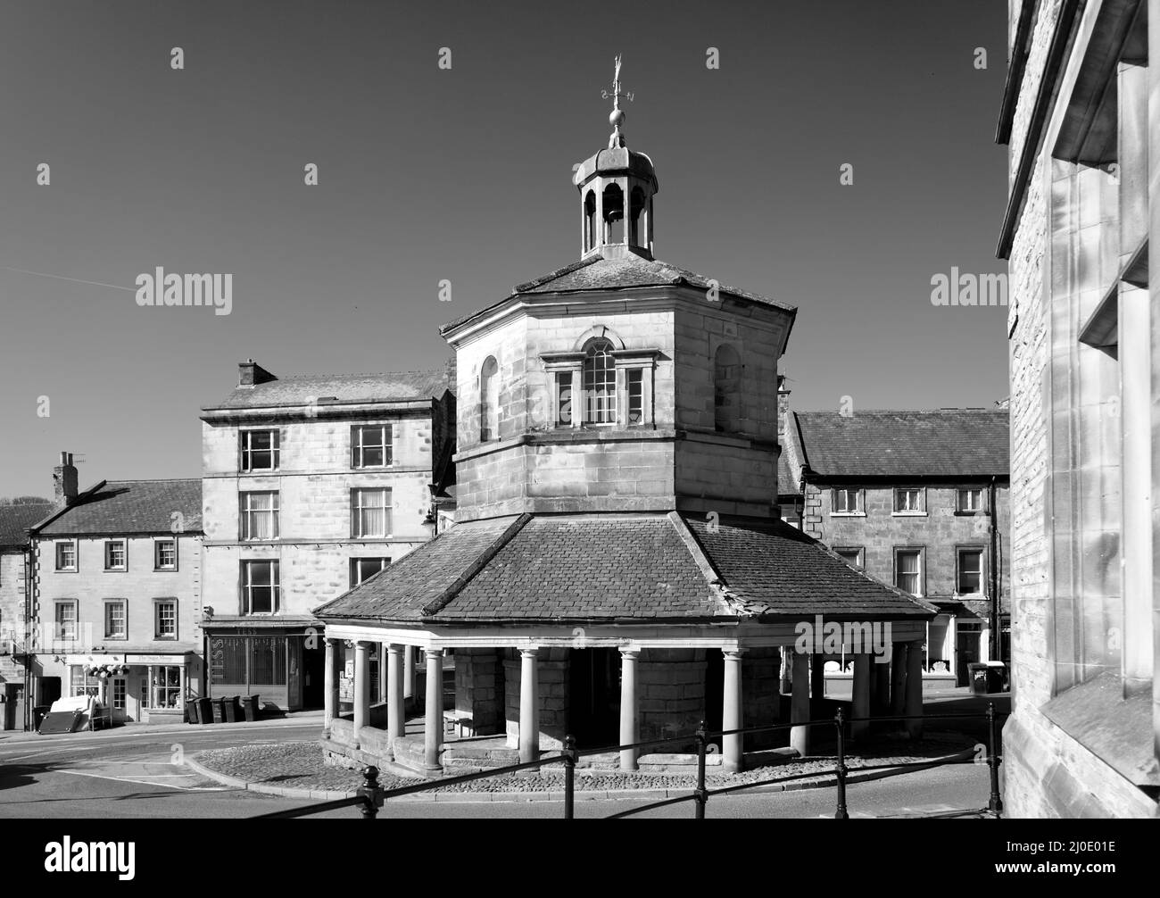 Barnard Castle ancient town with medieval castle Stock Photo Alamy