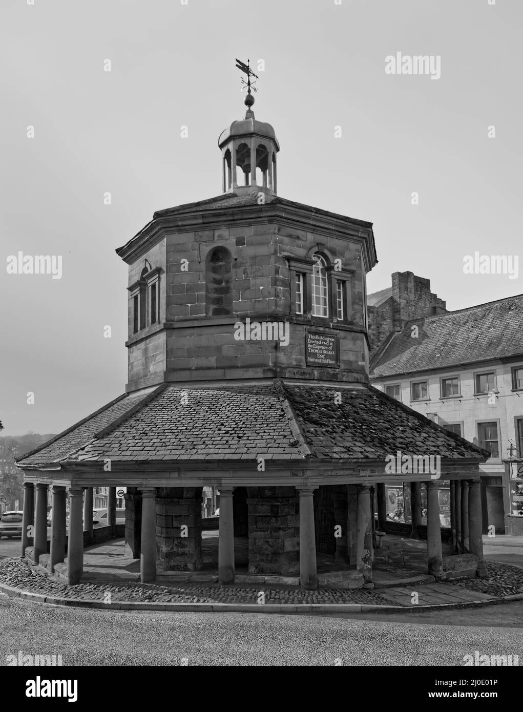 Barnard Castle ancient town with medieval castle Stock Photo Alamy