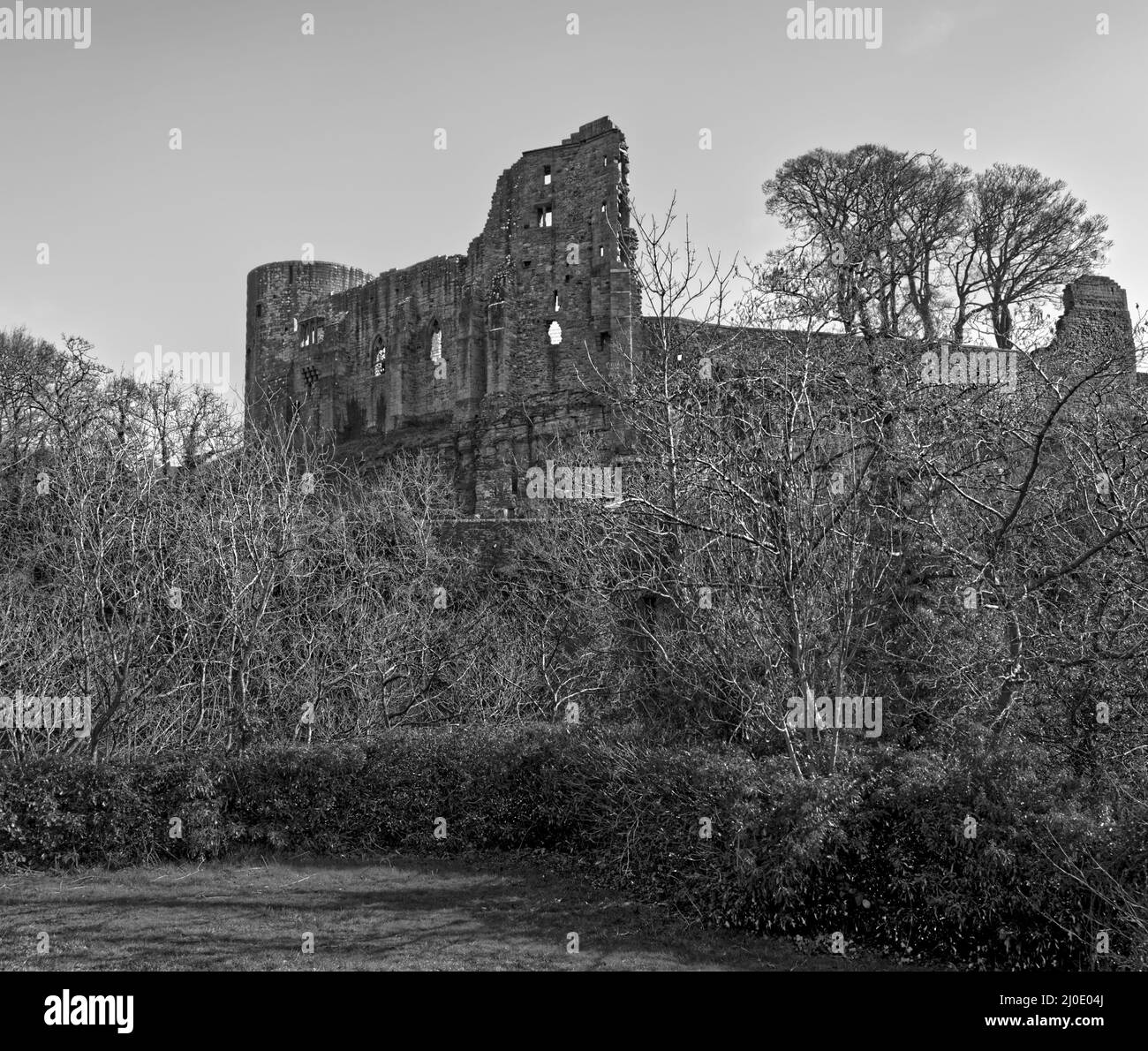 Barnard Castle ancient town with medieval castle Stock Photo Alamy