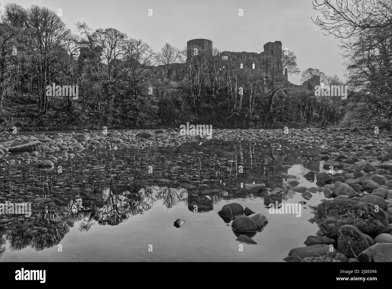 Barnard Castle ancient town with medieval castle Stock Photo Alamy