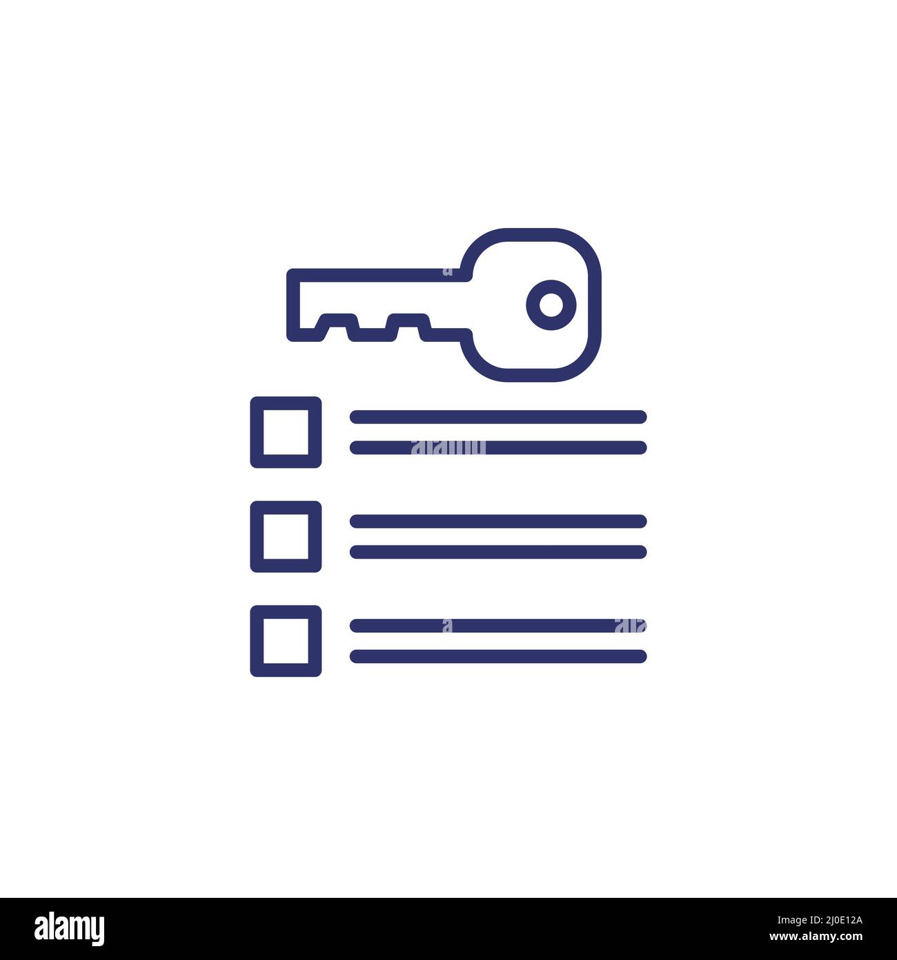 key takeaway icon on white, line vector Stock Vector Image & Art - Alamy