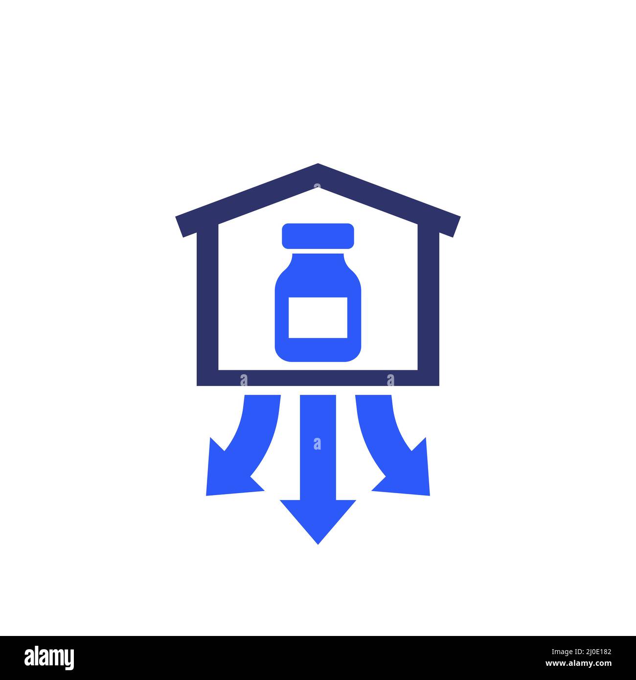 vaccine storage and distribution icon, vector Stock Vector Image & Art ...