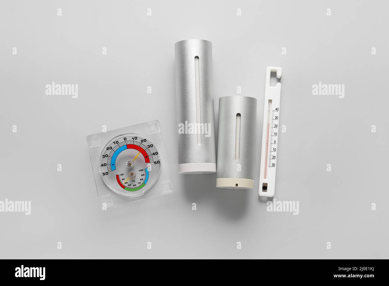 Weather forecast equipment isolated on white background Stock Photo Alamy