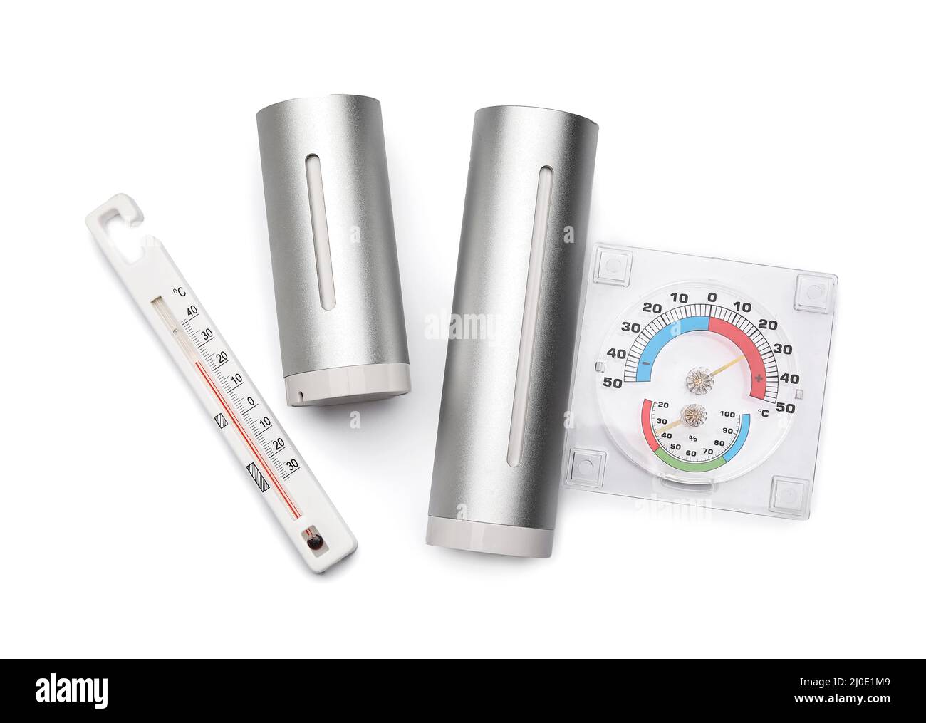 Weather forecast equipment isolated on white background Stock Photo Alamy