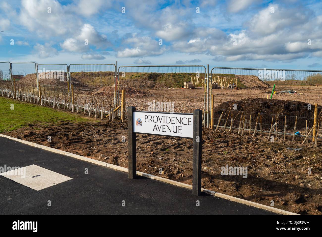 17.03.2022 Sutton, St Helens, Merseyside, UK. New houses being built on