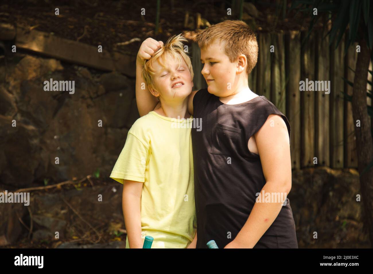 Kids playing mini golf at the Big Banana fun park, Coffs Harbour NSW