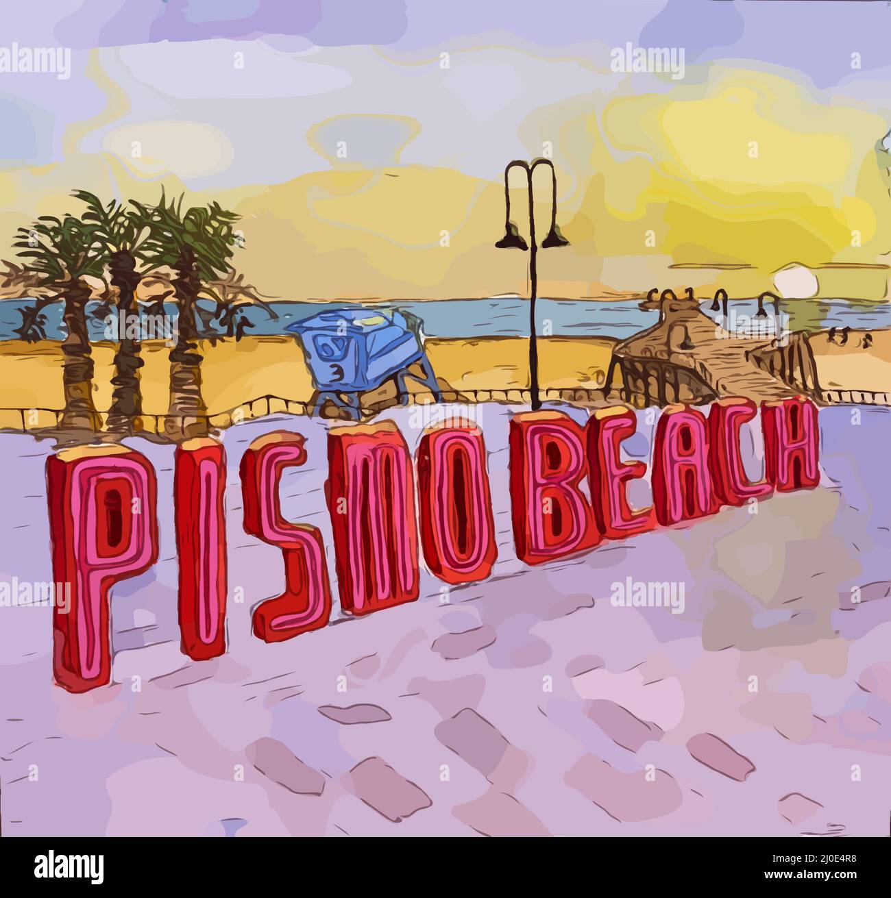 Pismo Beach California Stock Photo