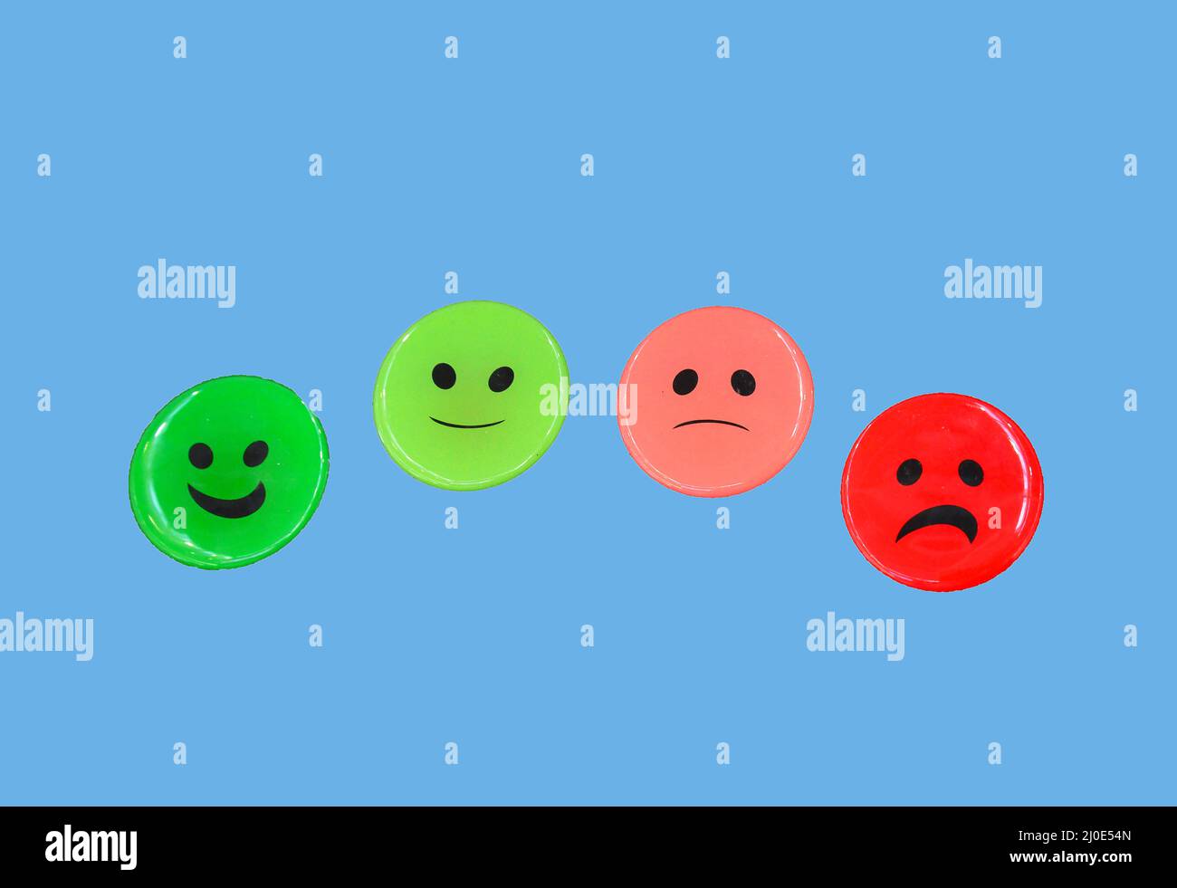 Customer satisfaction monitor buttons, Ascot, Berkshire, England, United Kingdom Stock Photo