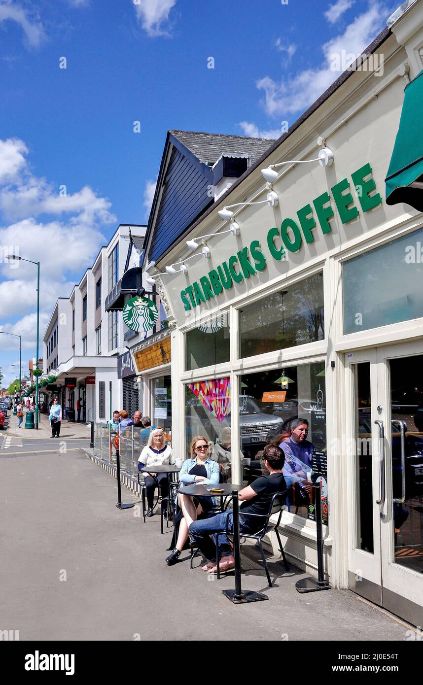 Starbucks coffee shop, High Street, Ascot, Berkshire, England, United Kingdom Stock Photo