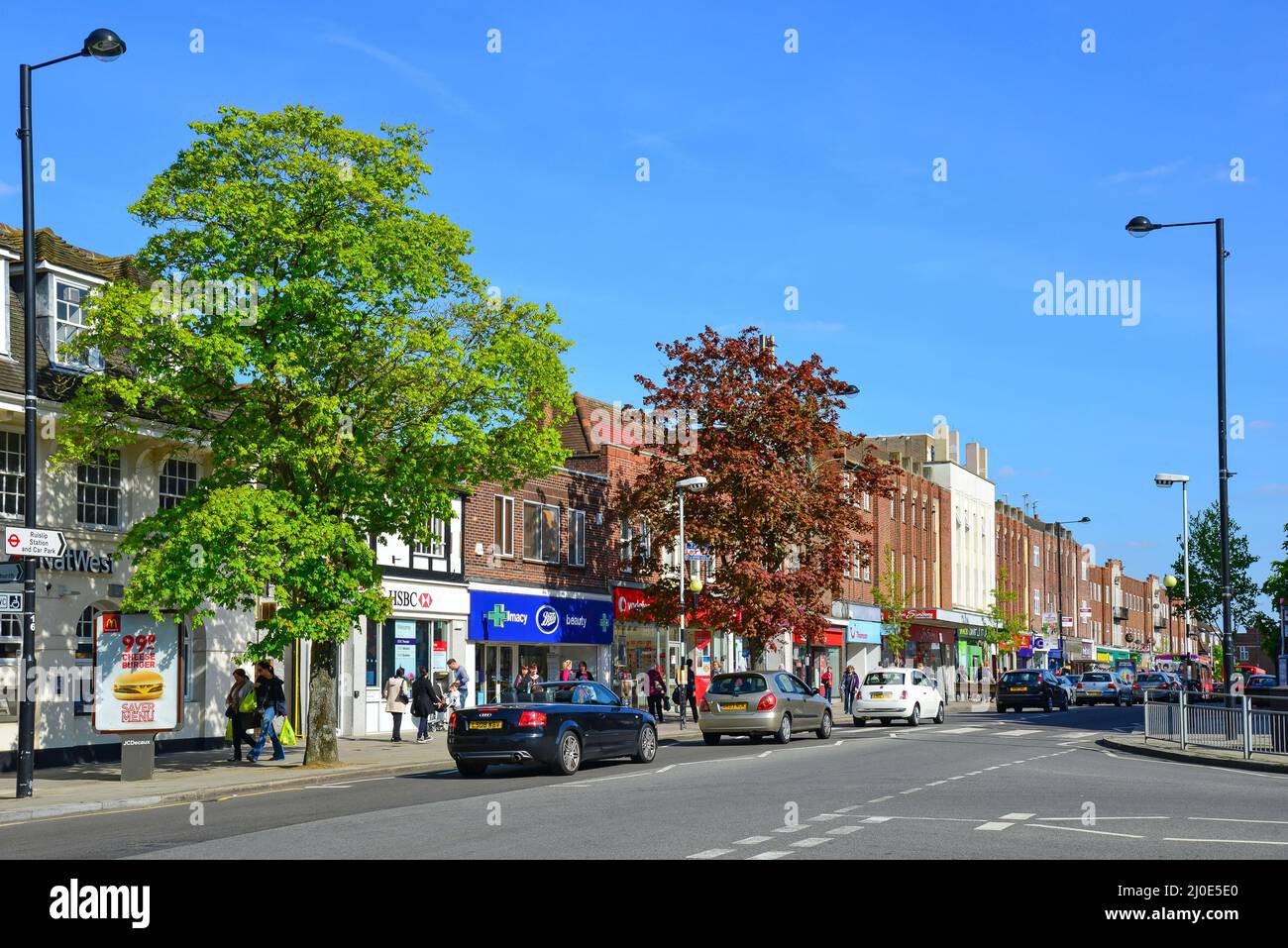 High Street, Ruislip, London Borough of Hillingdon, Greater London, England, United Kingdom Stock Photo