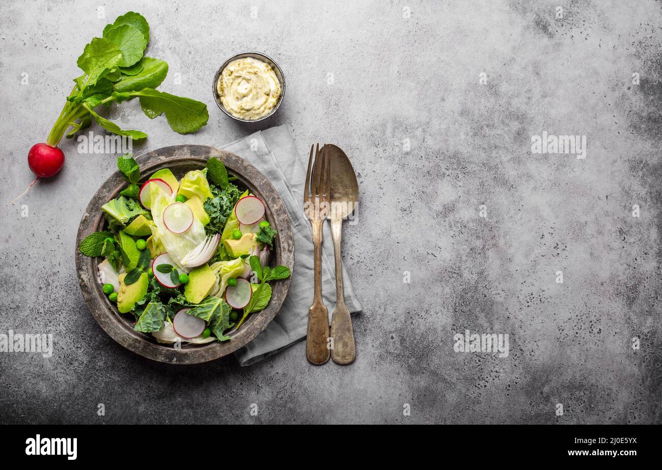 Spring healthy diet salad hi-res stock photography and images - Alamy