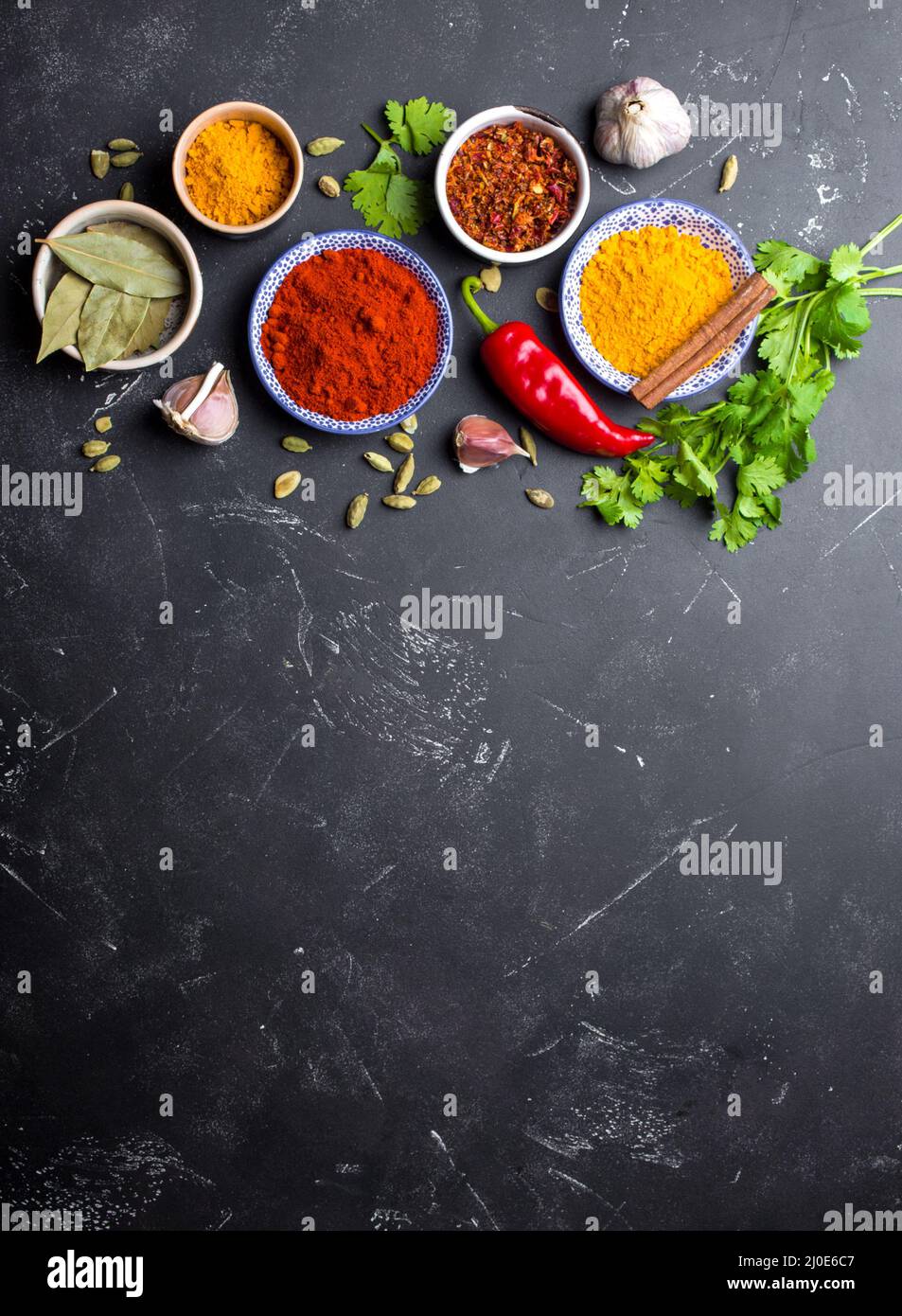 Indian food cooking background Stock Photo - Alamy