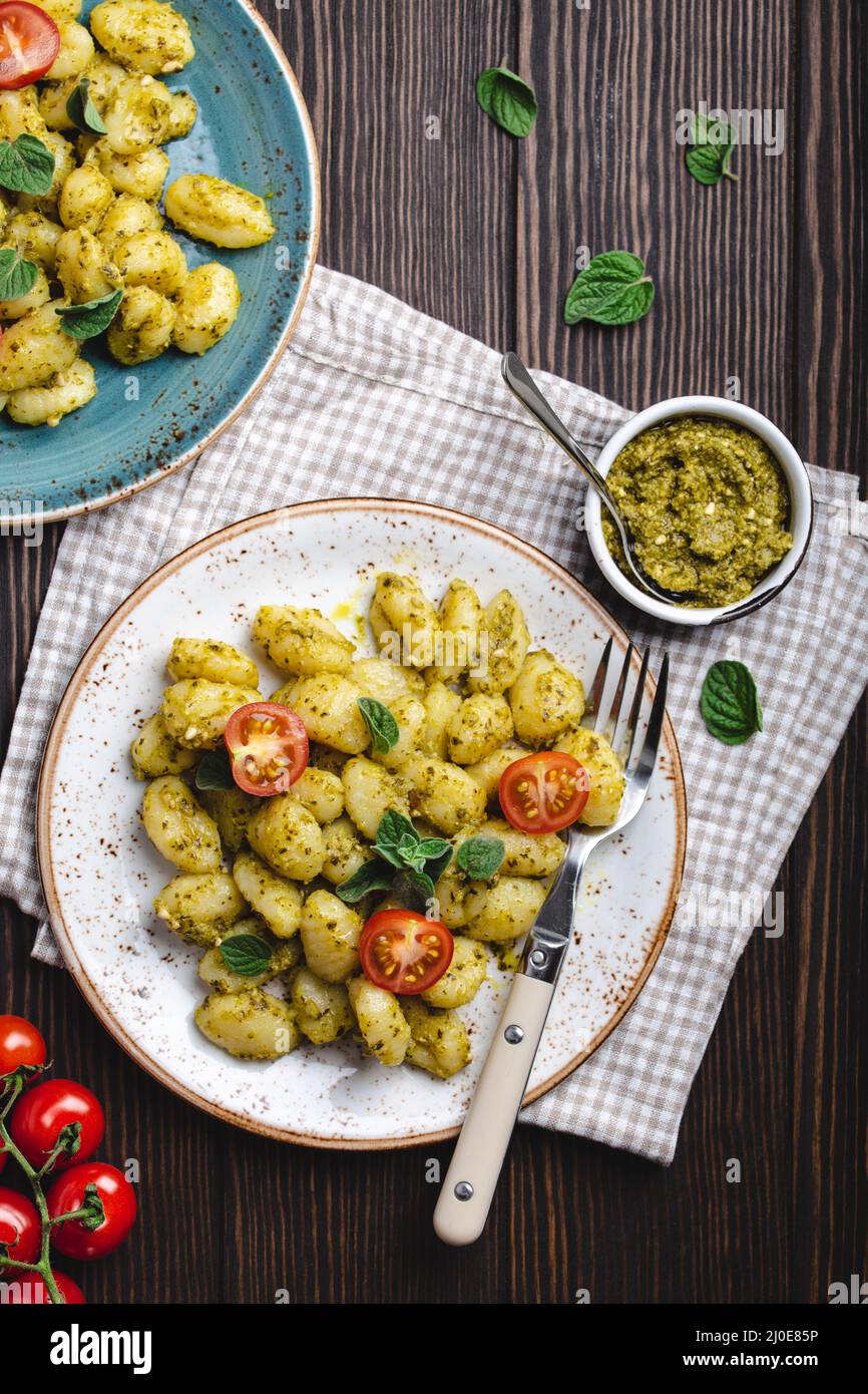 Italian traditional gnocchi Stock Photo - Alamy