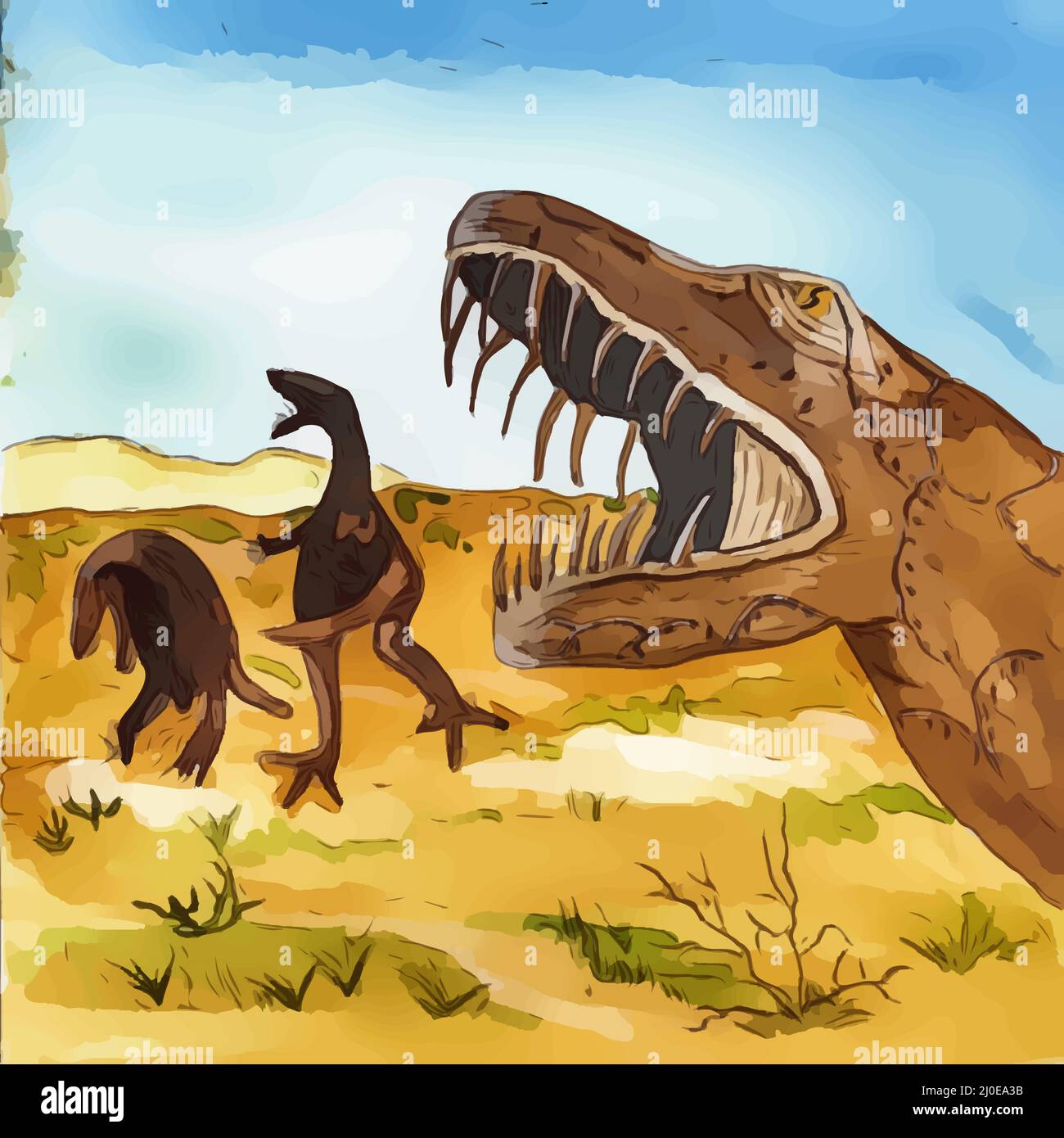Anza Borrego State Park Dinosaurs Stock Photo