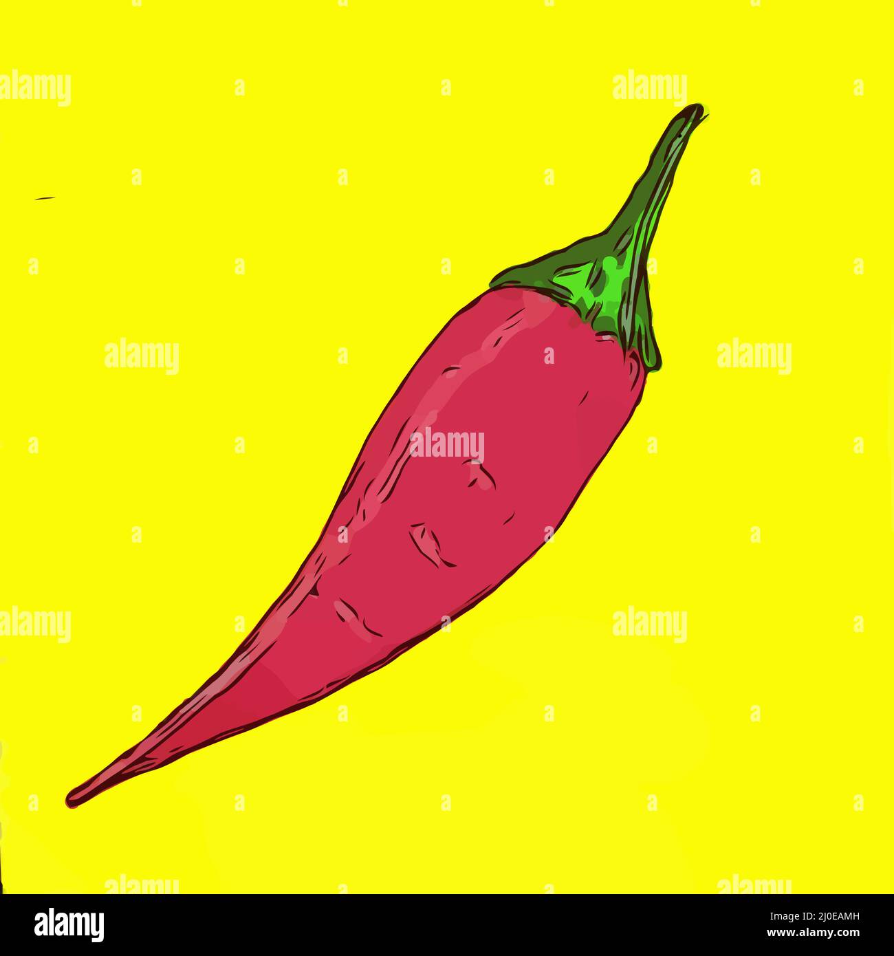 red hot chili pepper Stock Photo