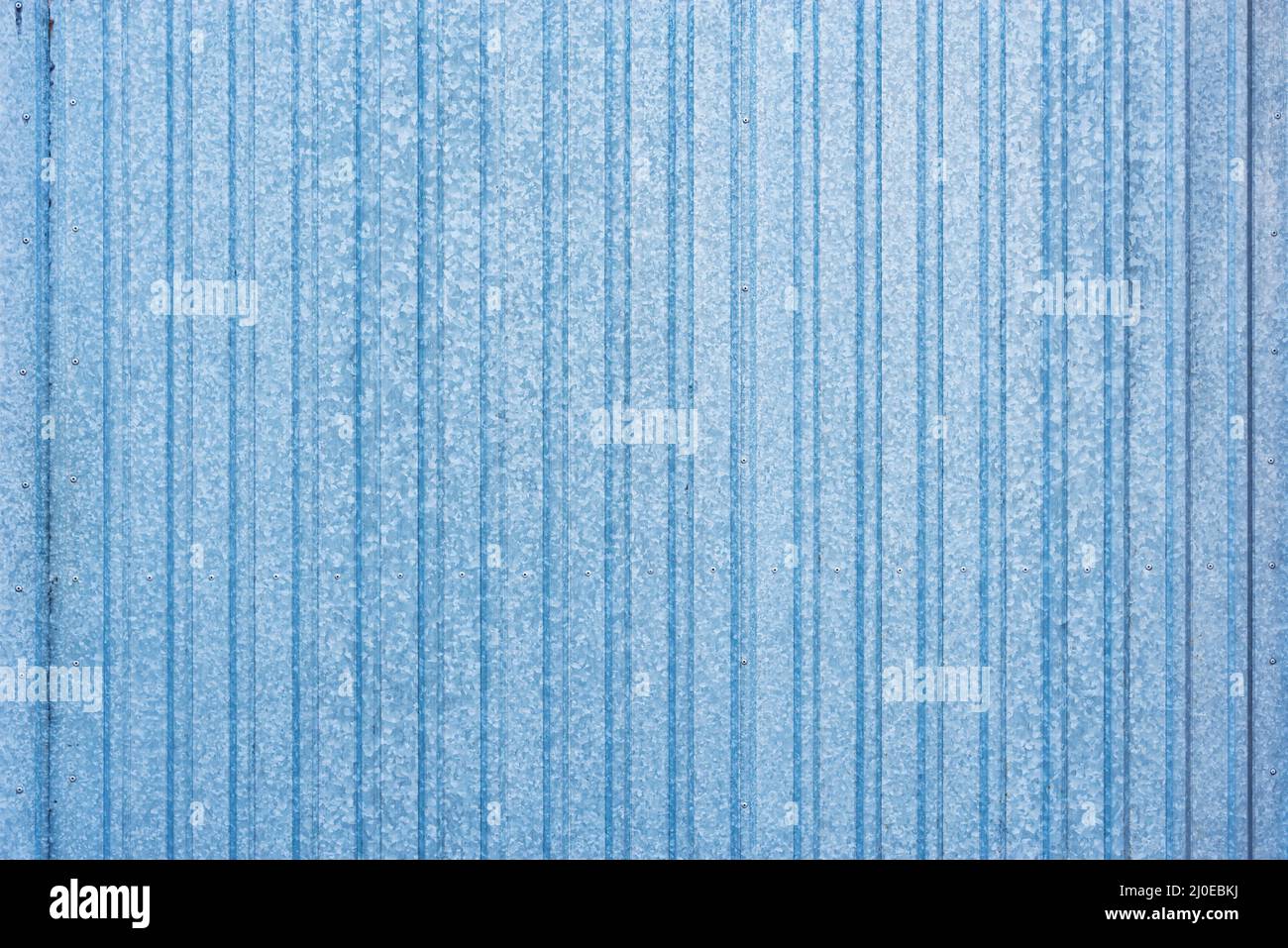 White and blue corrugated metal fence background Stock Photo - Alamy