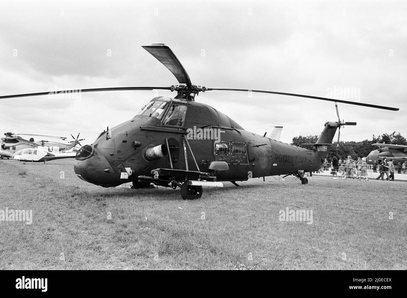RAF Greenham Common, Air Show, Berkshire, June 1980. Royal Navy, Westland Wessex HU5, XT449 / C. Stock Photo