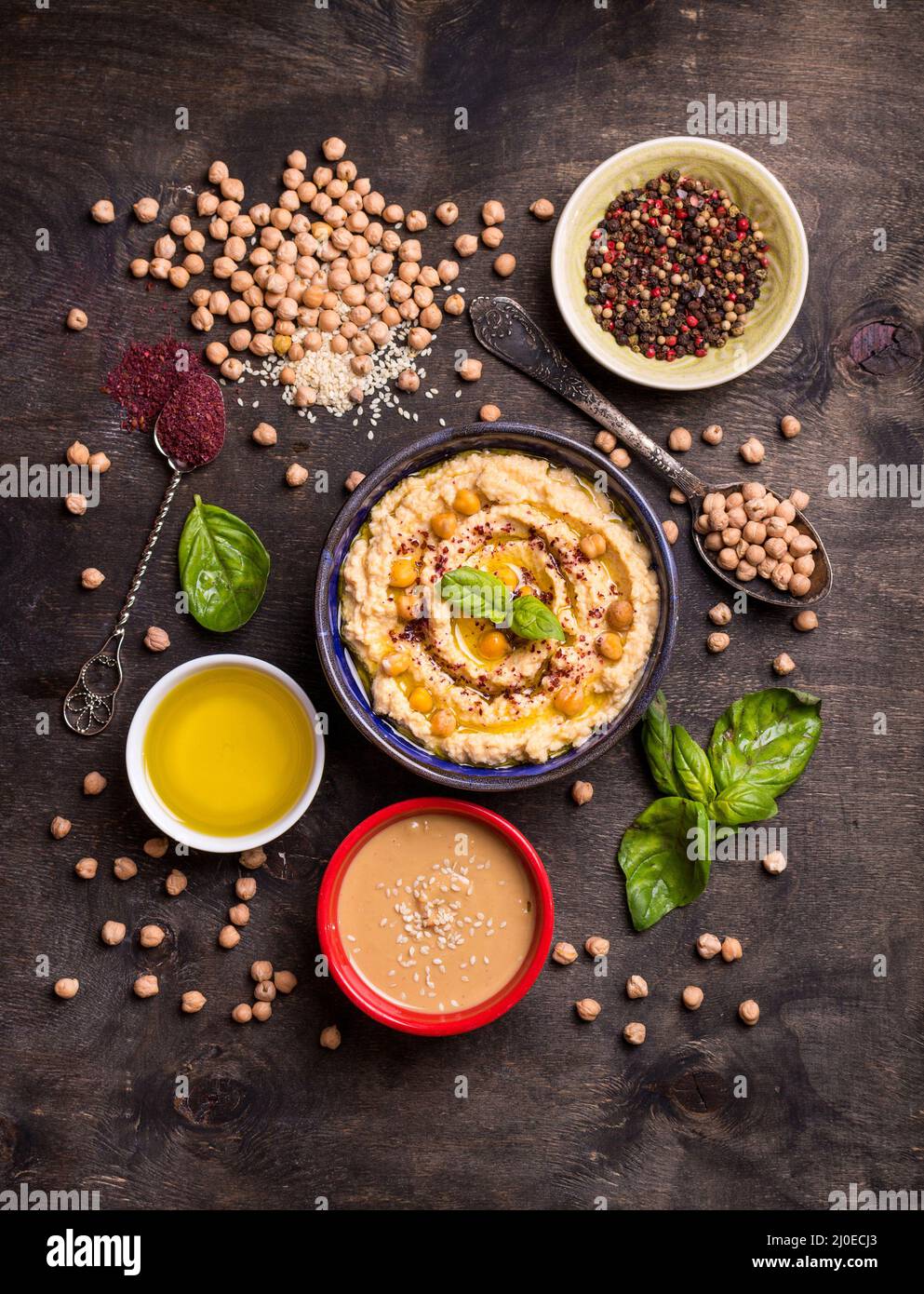 Preparing hummus hires stock photography and images Alamy