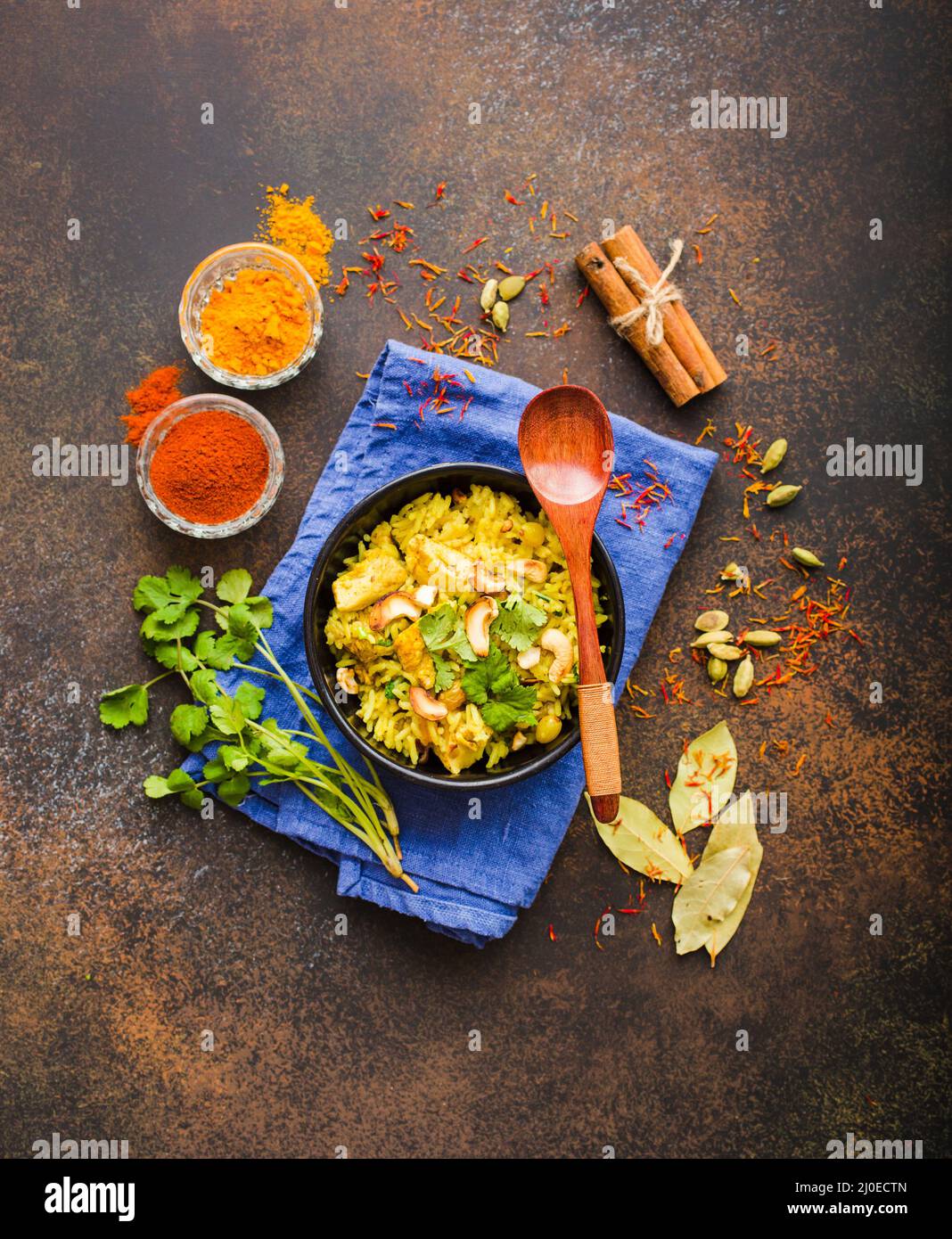 Indian biryani rice Stock Photo Alamy