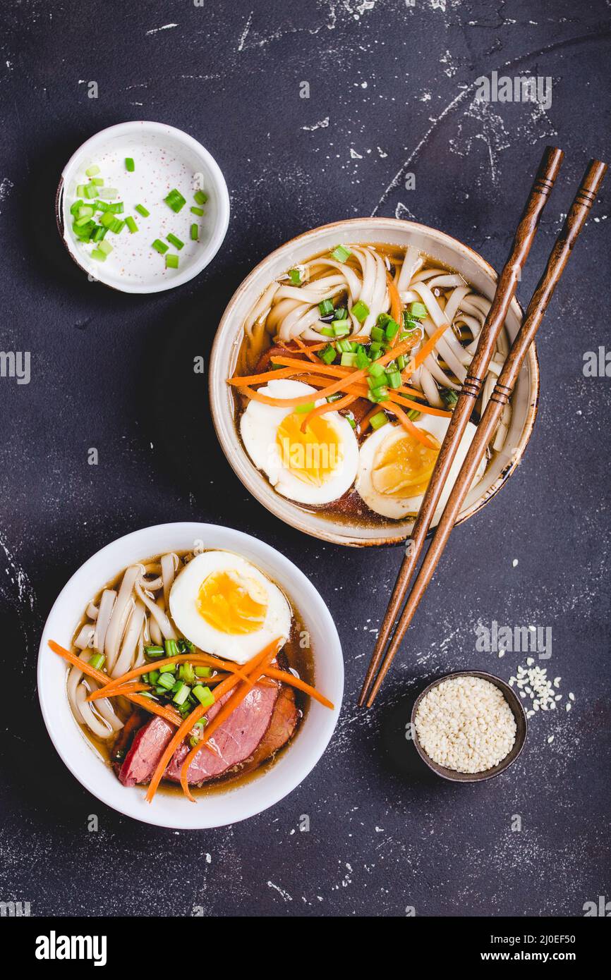 Japanese ramen bowl Stock Photo Alamy