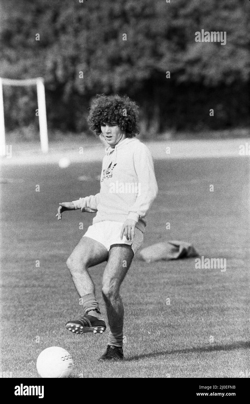 Alberto Tarantini argentinian football player, pictured during training  session ahead of signing for Birmingham City September 1978 Stock Photo -  Alamy