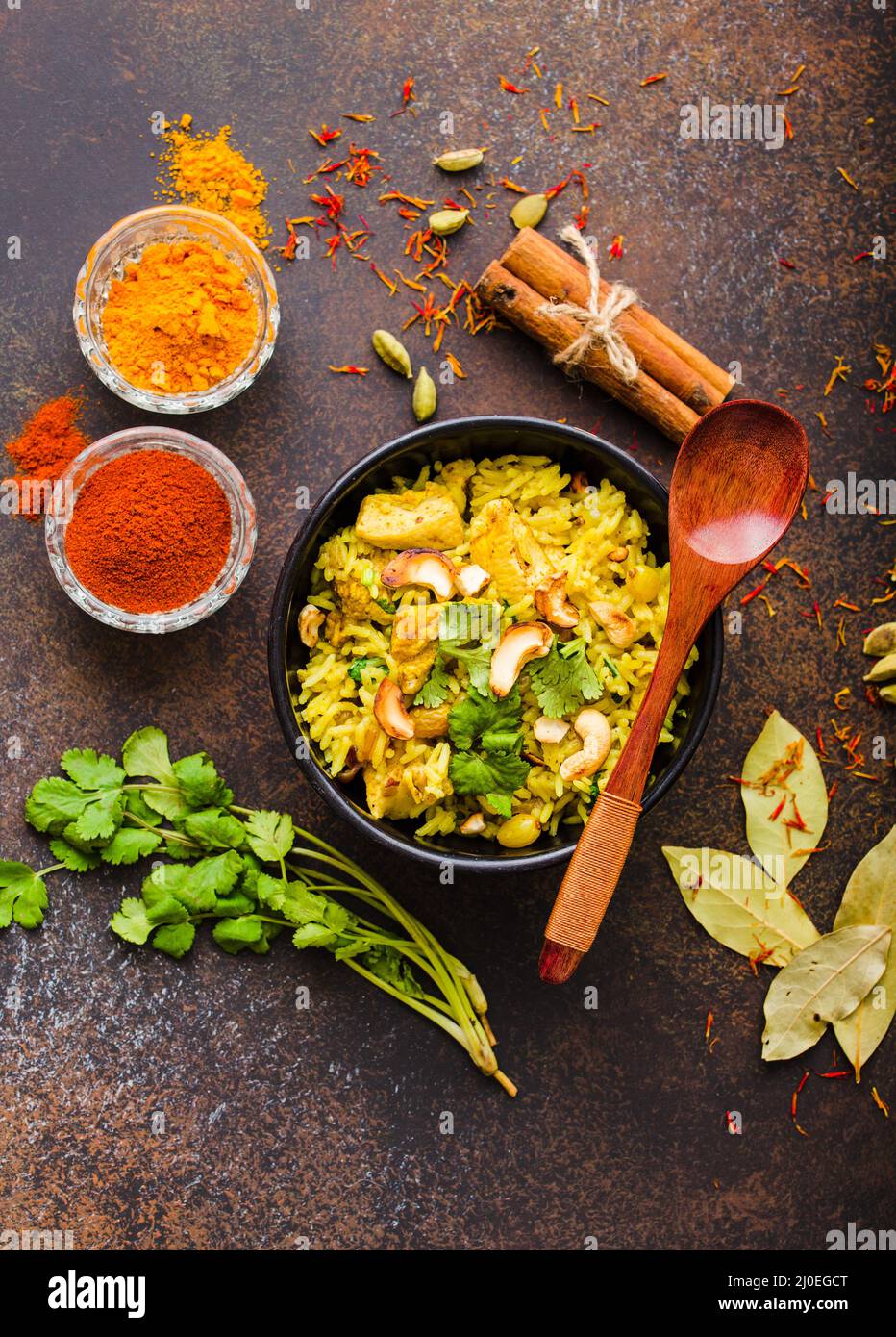 Indian biryani rice Stock Photo - Alamy