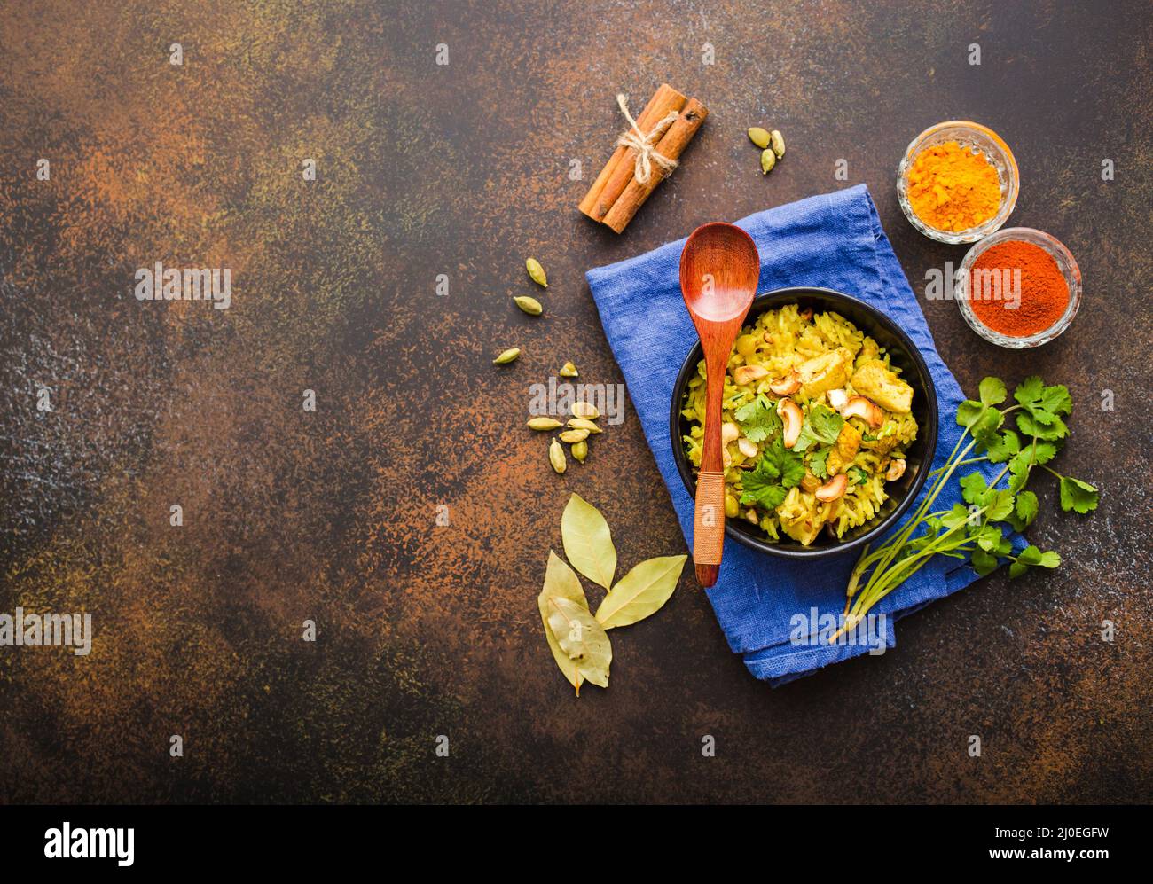 Indian biryani rice Stock Photo Alamy