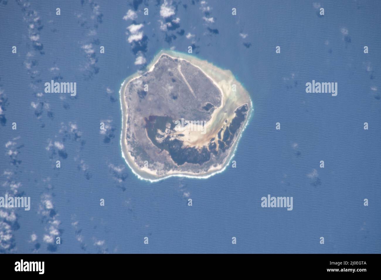 Europa Island, Europa Island, low-lying tropical atoll in the Mozambique Channel, part of French Southern and Antarctic Lands administrative region. Stock Photo