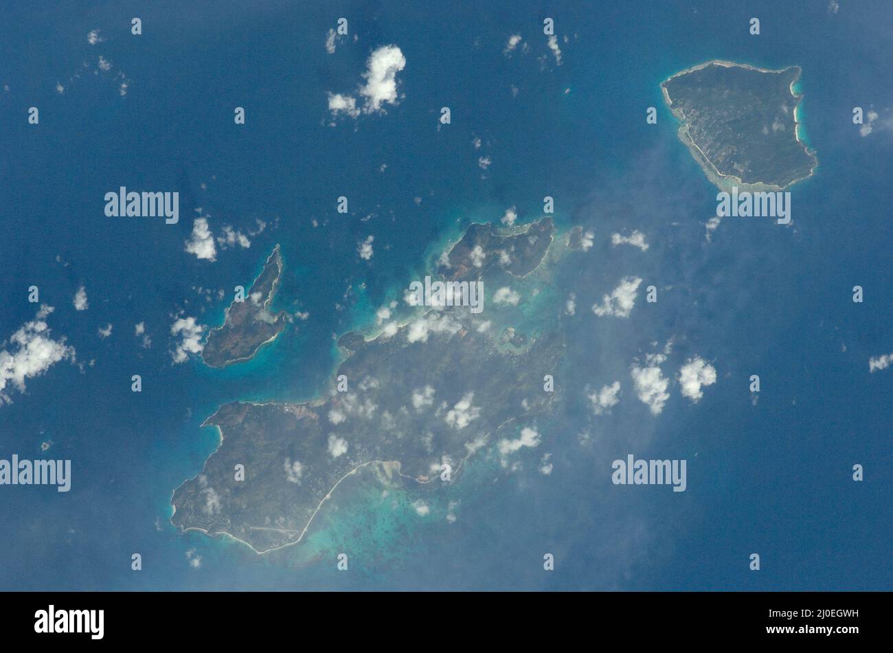 Praslin, La Digue, Curieuse and Aride Islands, Seychelles Stock Photo