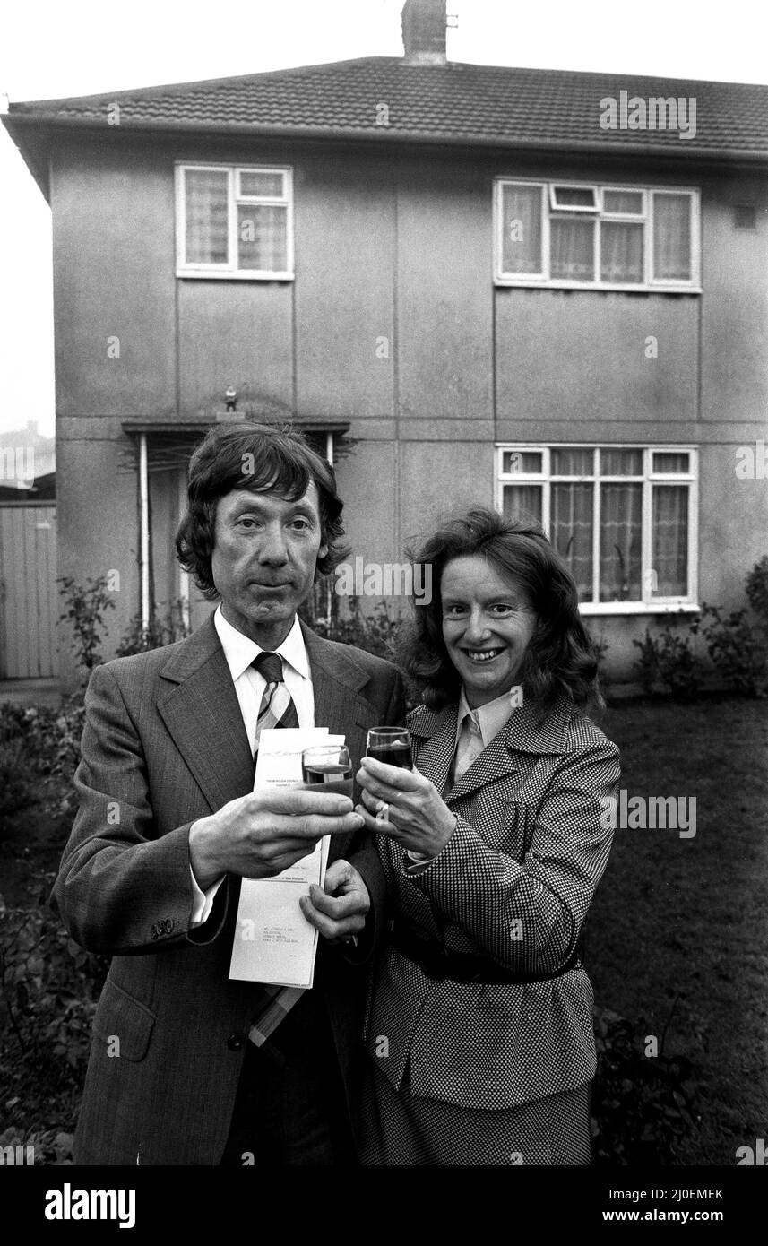 Sale of council house in Rowley Regis. Ron Jukes and wife Margaret were