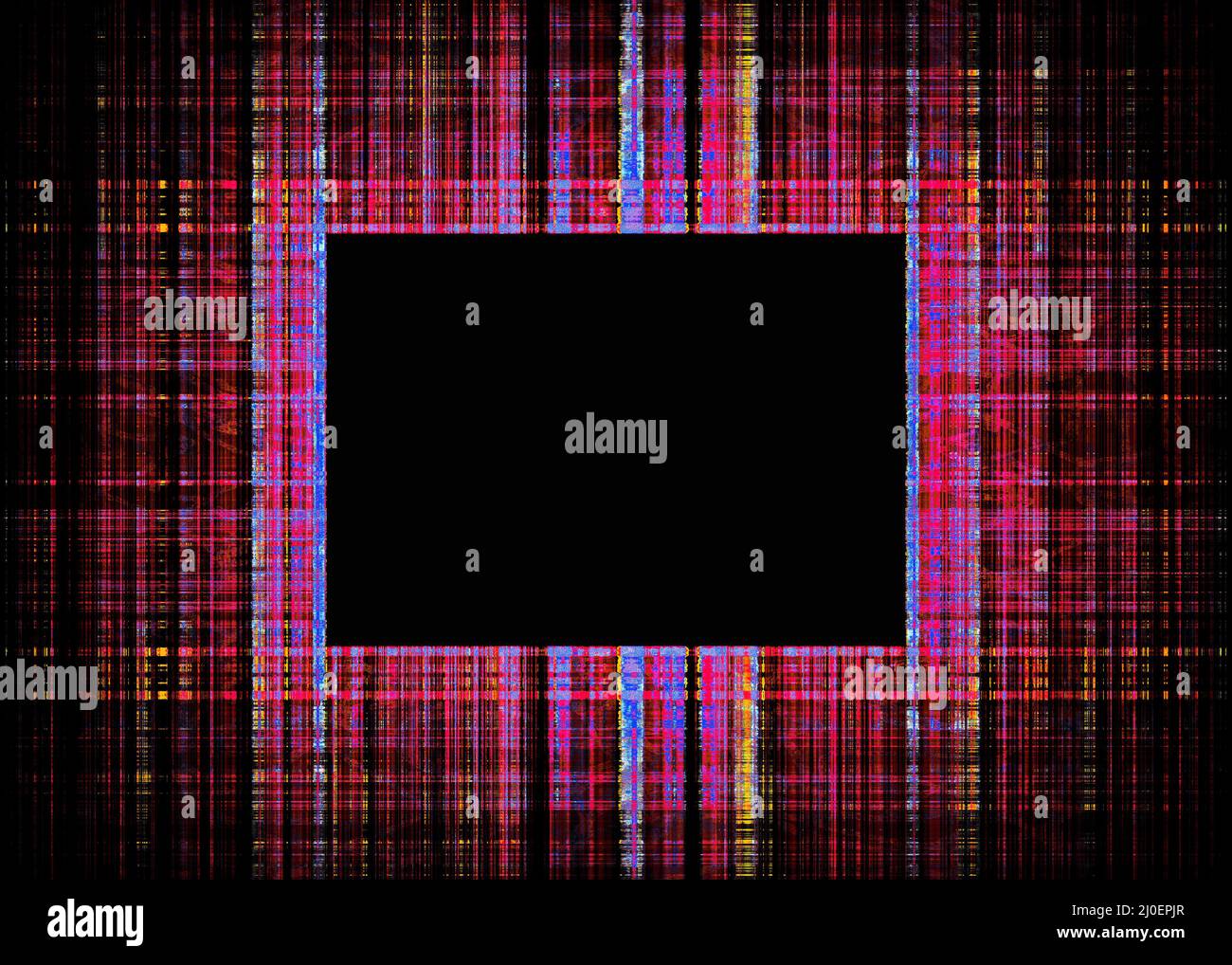 Blue rough lines frame Stock Photo - Alamy