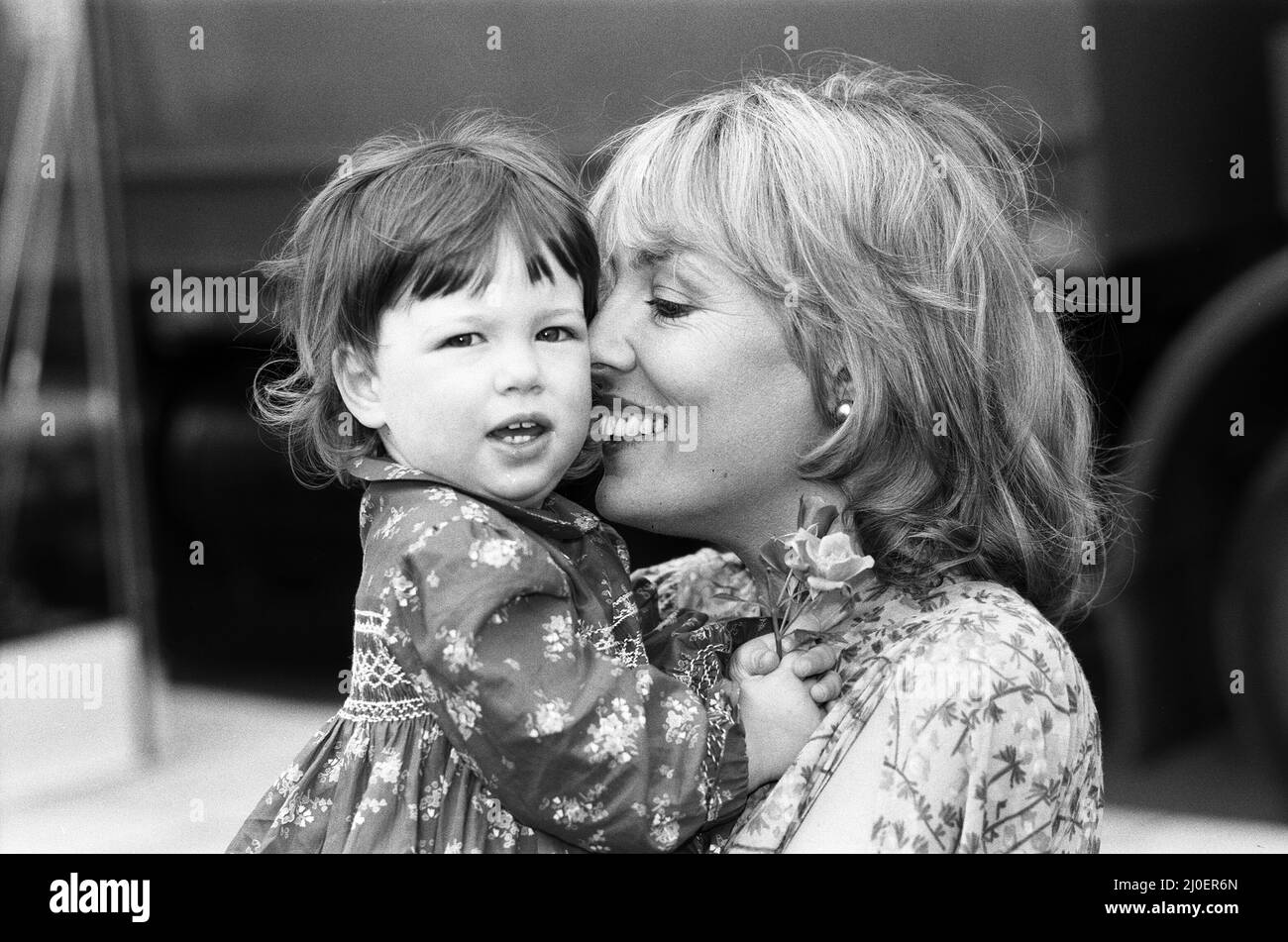 Esther Rantzen pictured with her daughter Emily at the Chelsea Flower Show. Emily has had a Rose named after her. 21st May 1979. Stock Photo