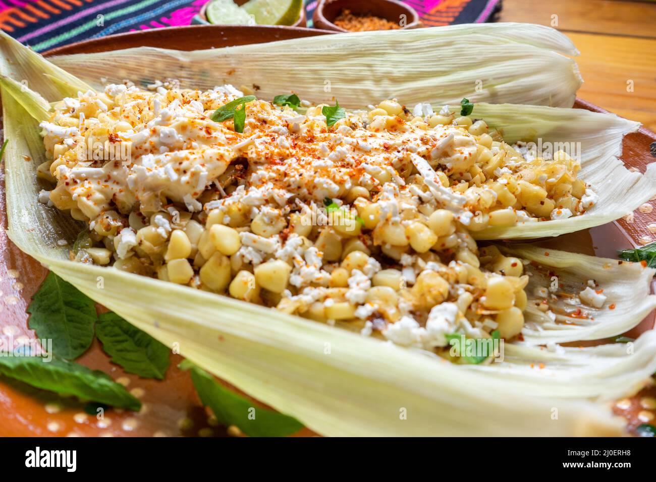 Traditional mexican esquites corn Stock Photo Alamy