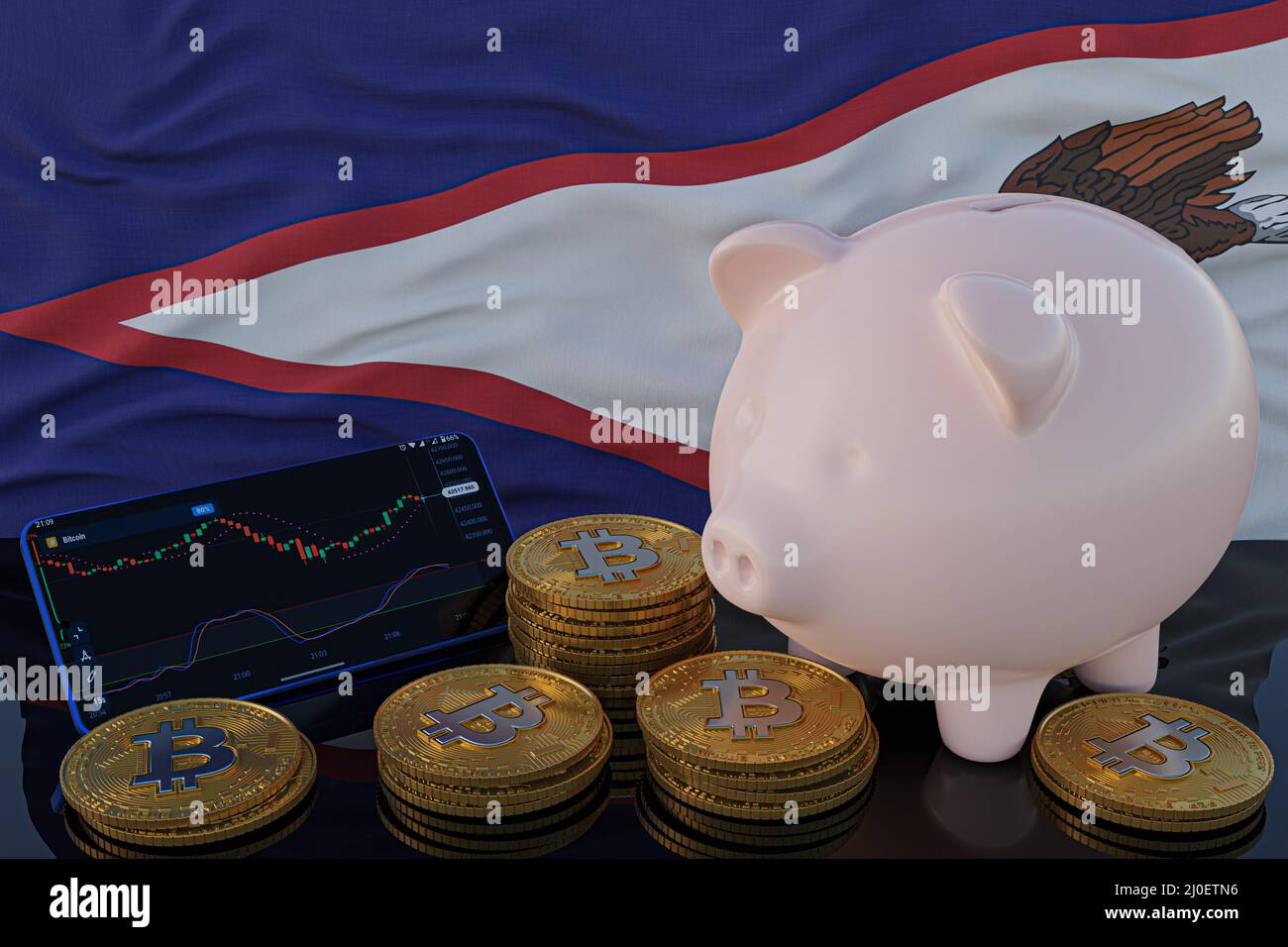 Gold coin of Bitcoin BTC and american dollar USD on scales with El Salvador  colored flag on background. Central Bank of El Salvador has passed laws on  Stock Photo - Alamy