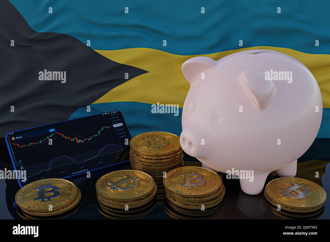 Bahamas caribbean coin money hi-res stock photography and images - Alamy