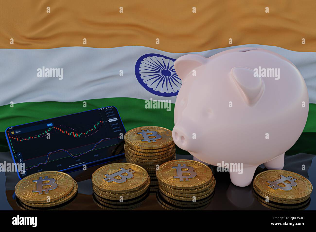 Bitcoin with indian money hi-res stock photography and images - Alamy