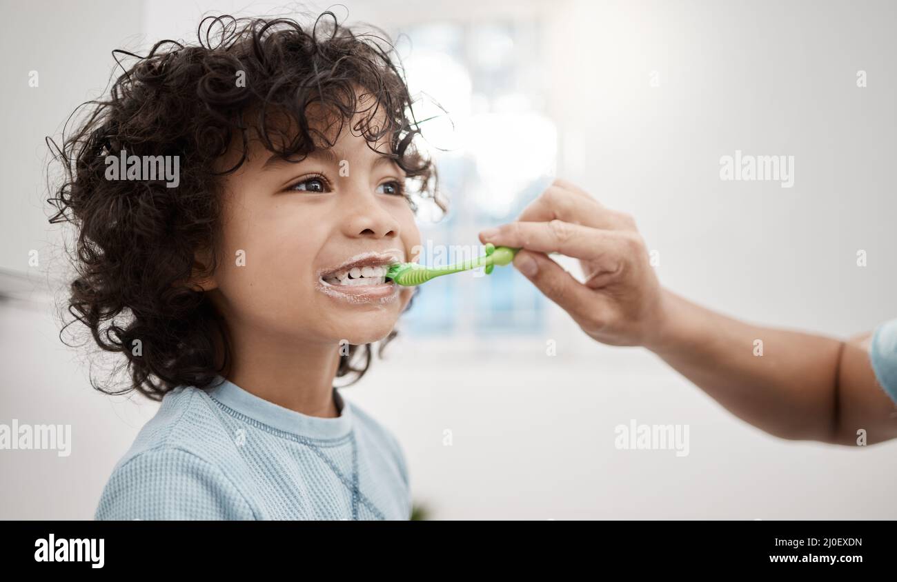 Brushing your kids teeth properly helps prevent cavities and infection