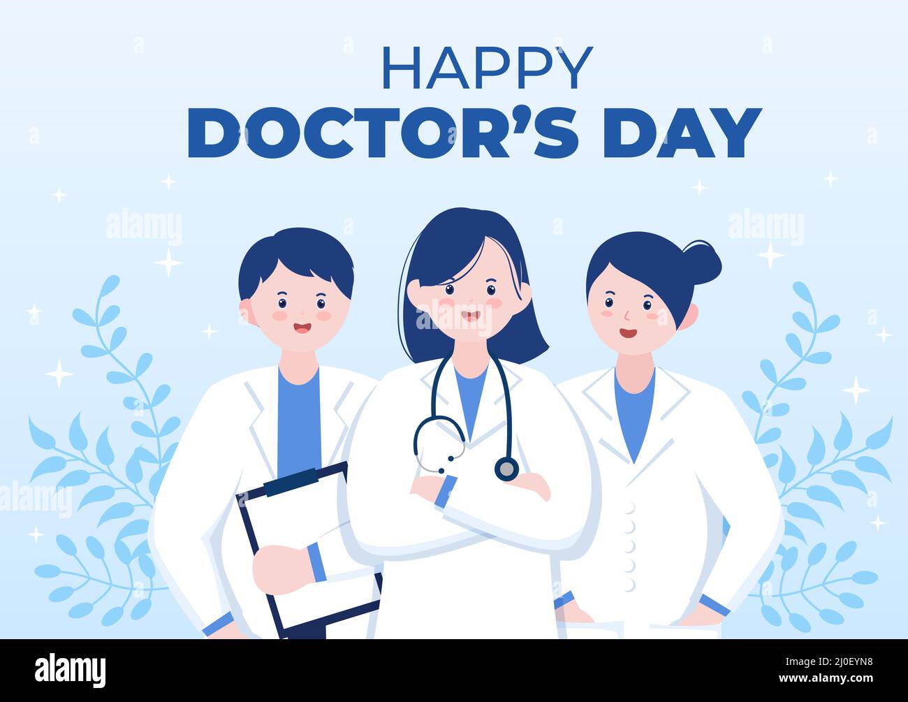 World Doctors Day Vector Illustration for Greeting Card, Poster or