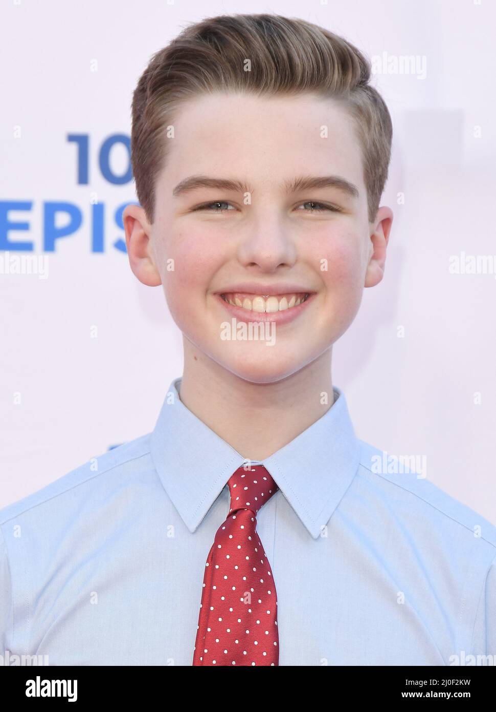 Iain Armitage arrives at the Premiere Of Warner Bros. 100th Episode Of