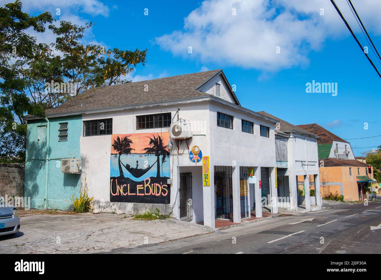 Historic commercial building on Elisabeth Avenue in historic downtown Nassau, New Providence