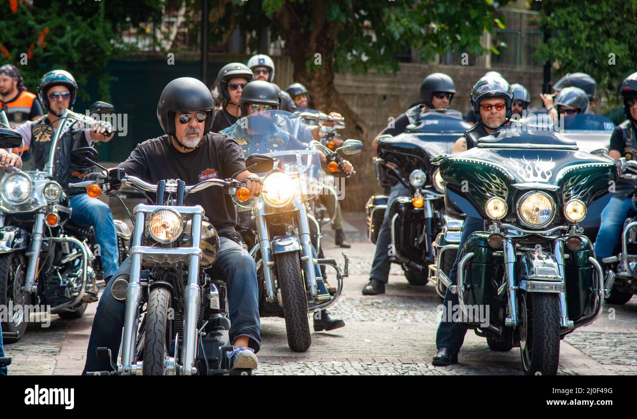 Protest Of Motorcycle Clubs In Oslo Stock Photo - Download Image Now -  Biker Gang, Gang, Harley-Davidson - iStock