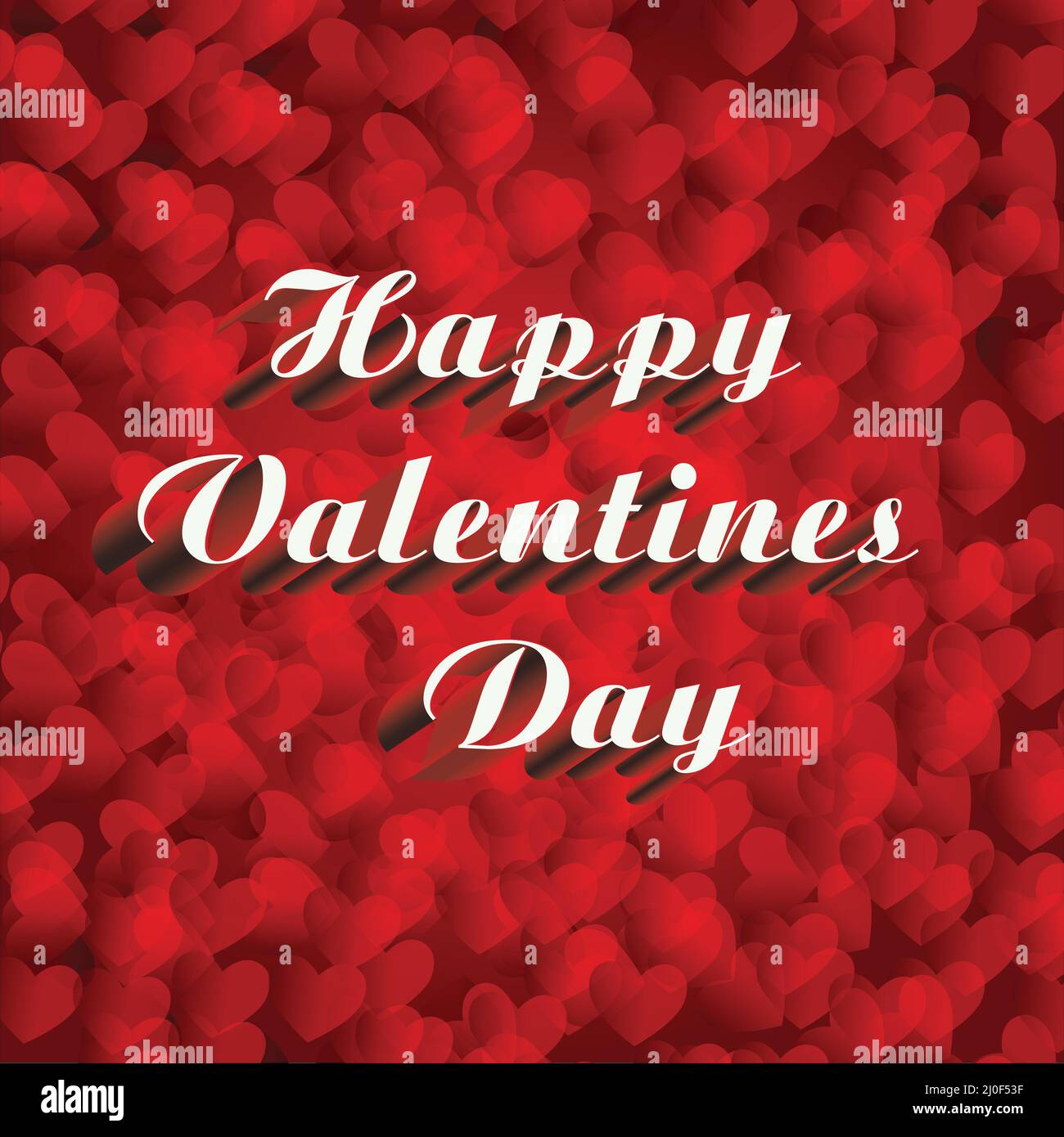 Happy Valentines Day Vector Lettering design. Vector illustration Stock Vector