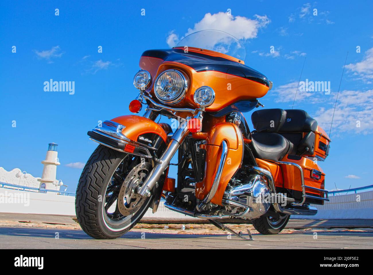 Harley Davidson chopper Stock Photo Alamy