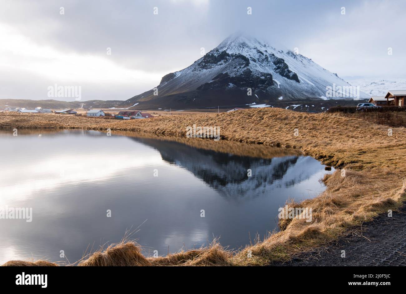 Icelandic landscape, Arnarstapi village Iceland Stock Photo - Alamy