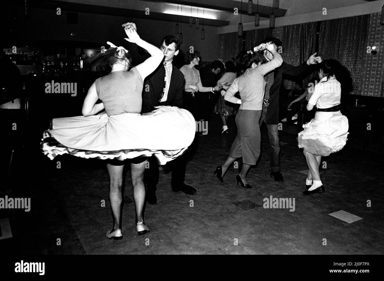 Some young people Rock and Roll dancing at a club in Gateshead on ...