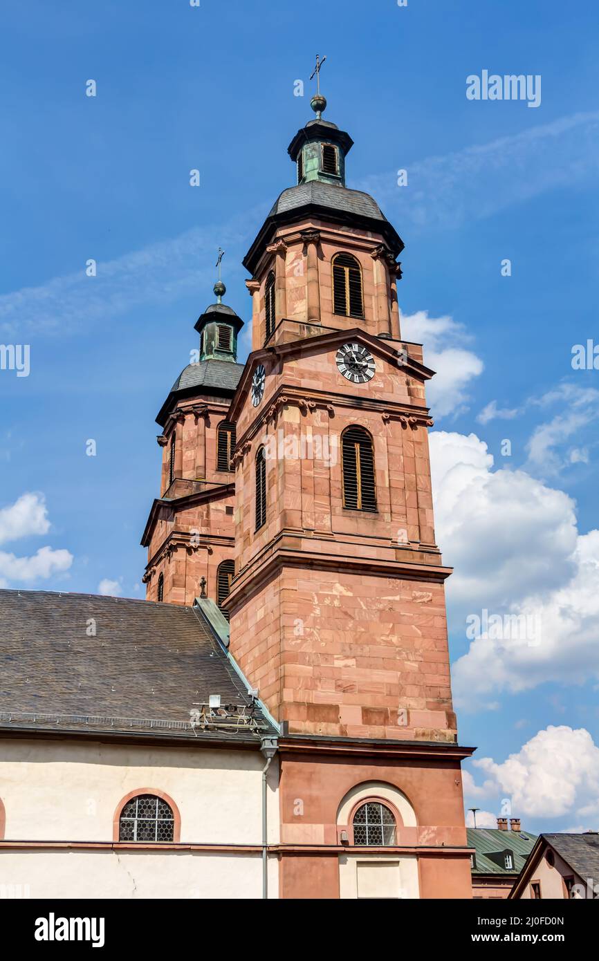 Parish church St. Jakobus in Miltenberg, Lower Franconia in Bavaria Stock Photo