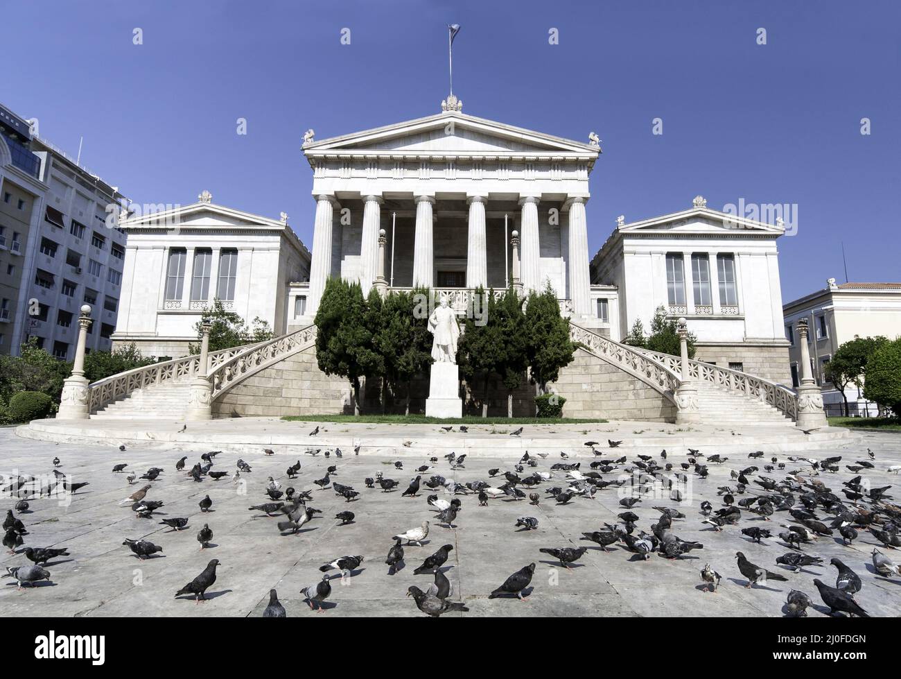Greece national Library building in Athens Stock Photo Alamy