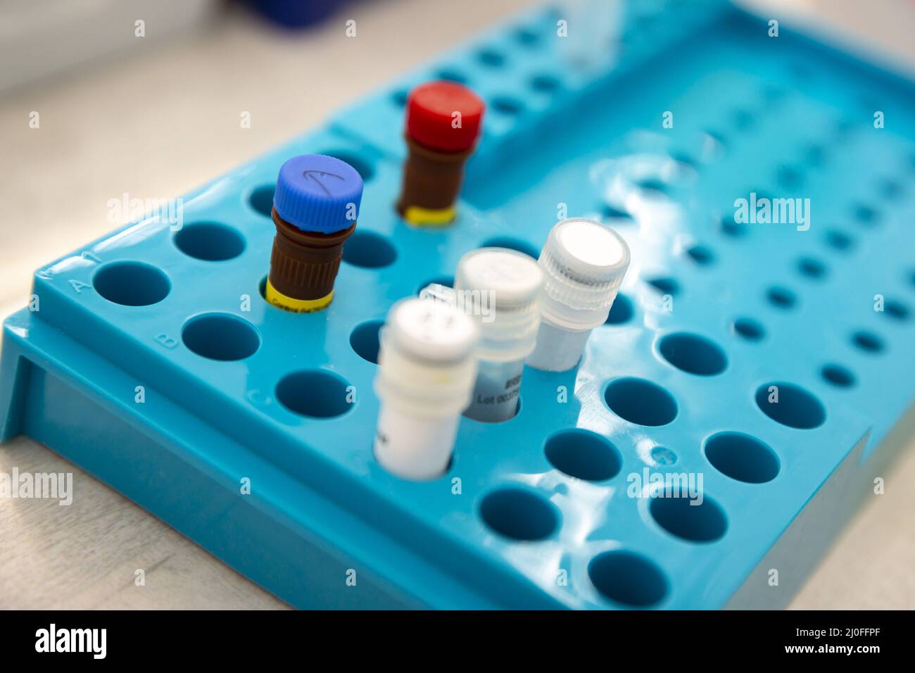 COVID-19 testing equipment Stock Photo